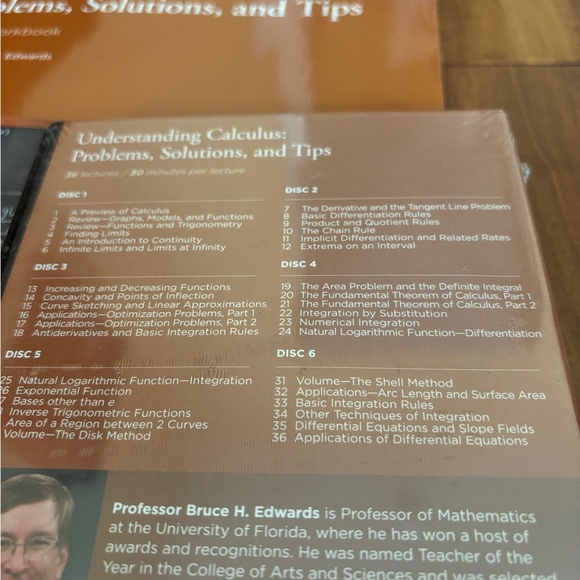 NWT. Understanding Calculus: Problems, Solutions, and Tips -workbook and DVD set - Picture 5 of 6